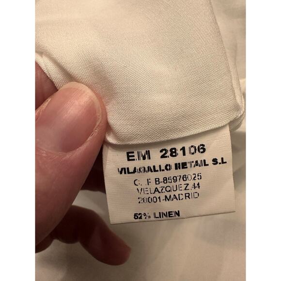 Vilagallo Linen Madison Maxi Dress Size 38 Striped Resort Coastal Vacation - Picture 13 of 16